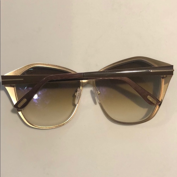 Tom Ford Metal Frame Oversized Sunglasses